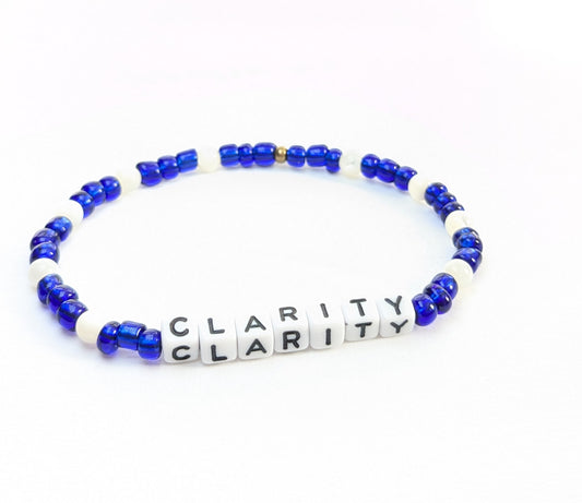 Seed bead "Clarity" bracelet