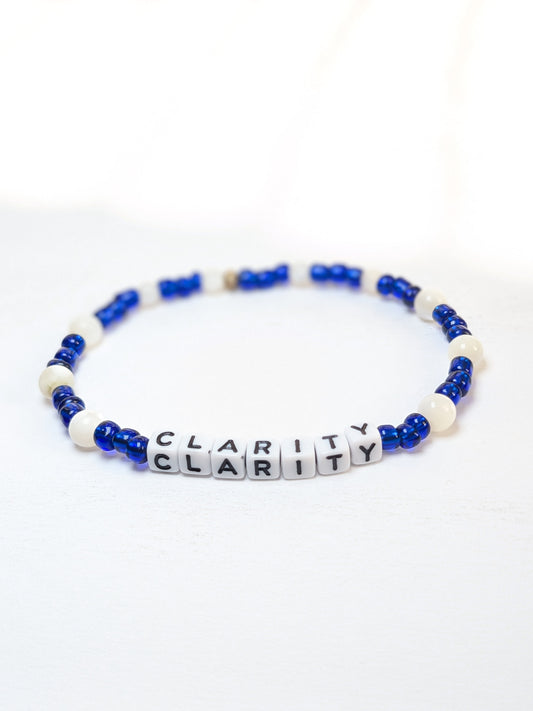 Seed bead "Clarity" bracelet