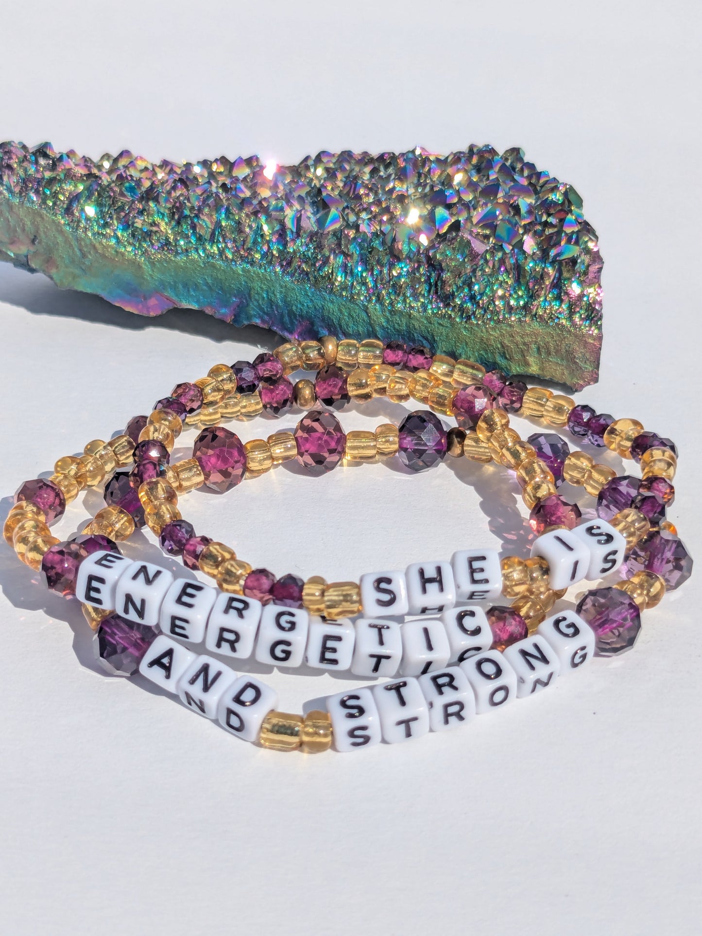 Seed bead "Proverbs 31" bracelet set