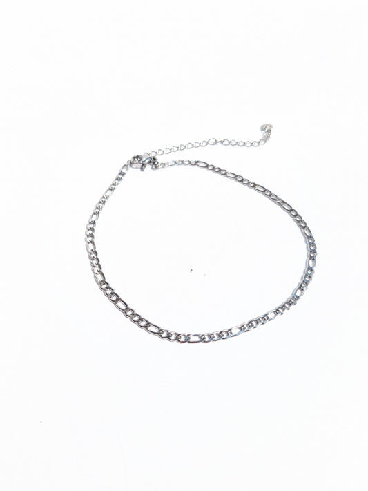 Silver Stainless Steel Anklet "Allure"