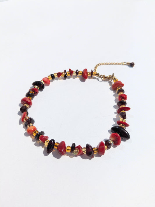 Crystal Anklet "Bloodline"