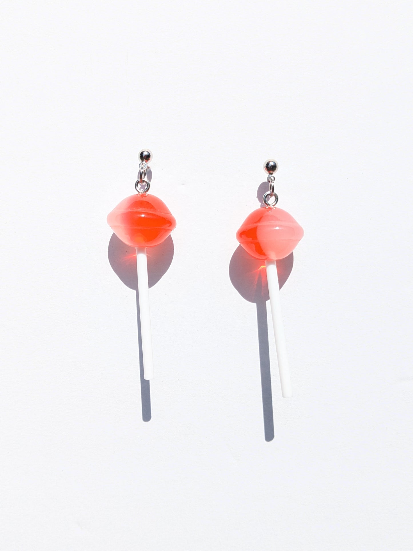 Red "Lollipop" earrings